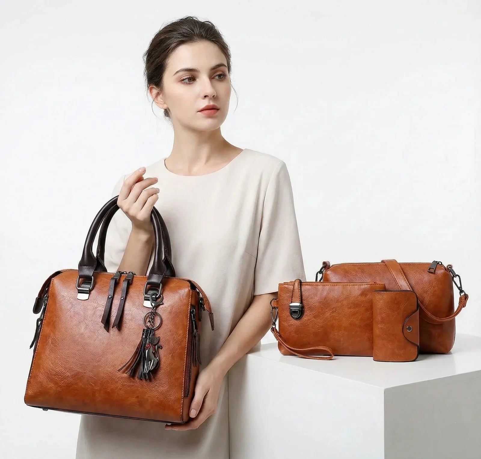 Colección Elegancia Satchel - Compra 1 y Llévate 4