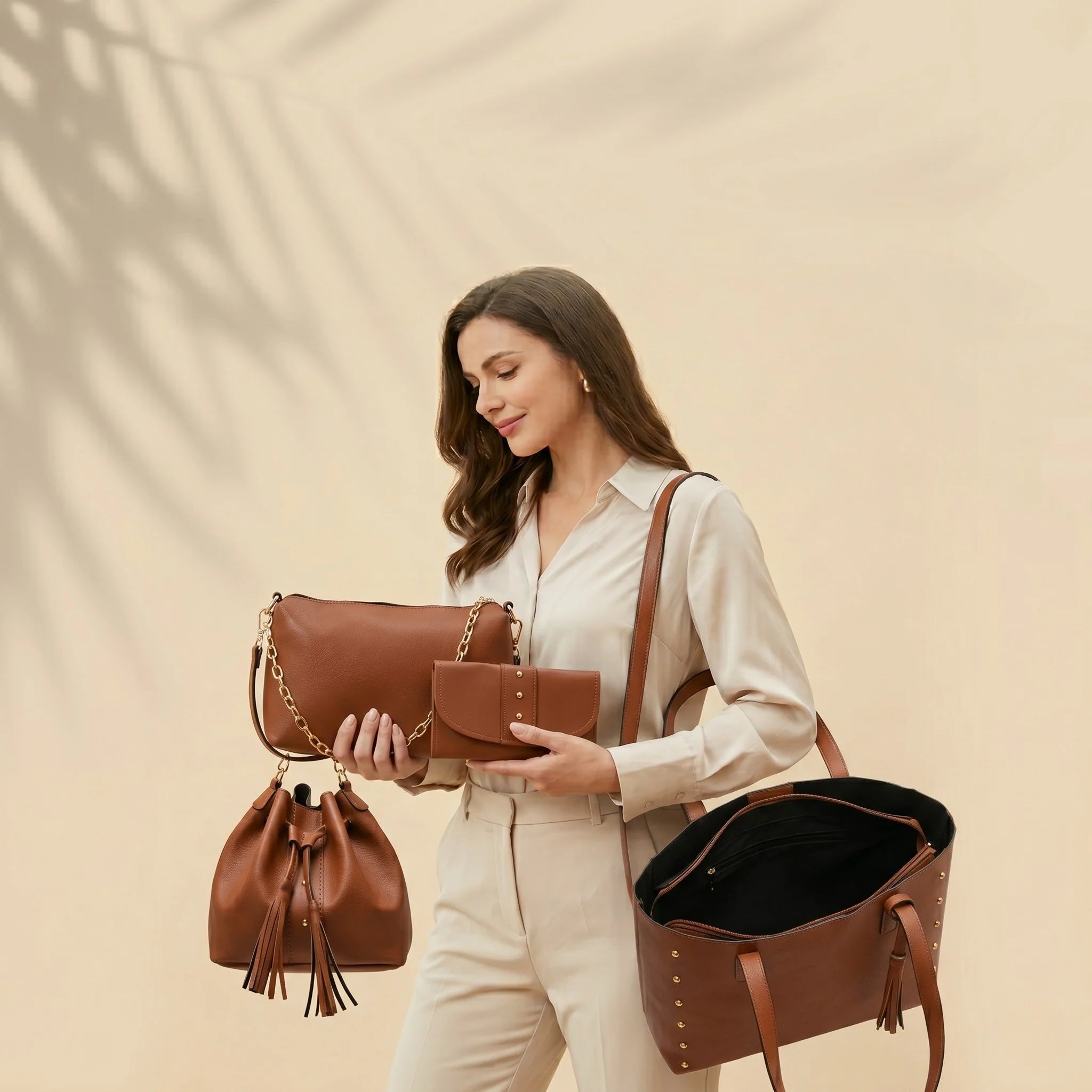 Colección de Carteras Venezia - Set Completo de 4 Piezas