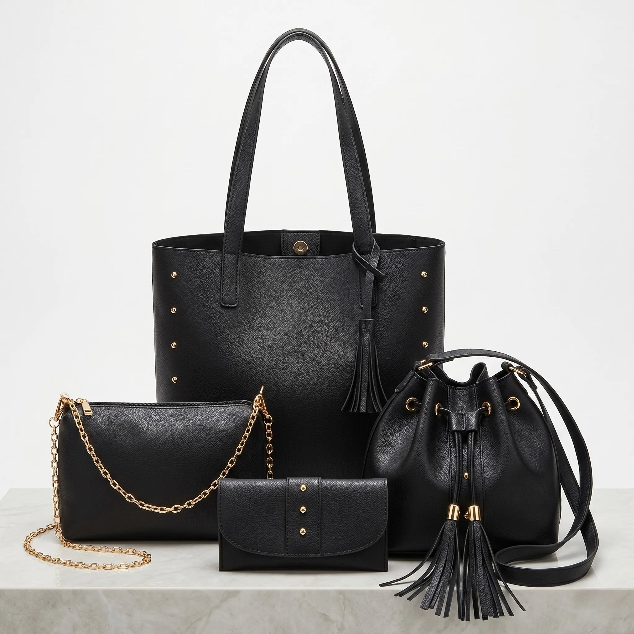 Colección de Carteras Venezia - Set Completo de 4 Piezas