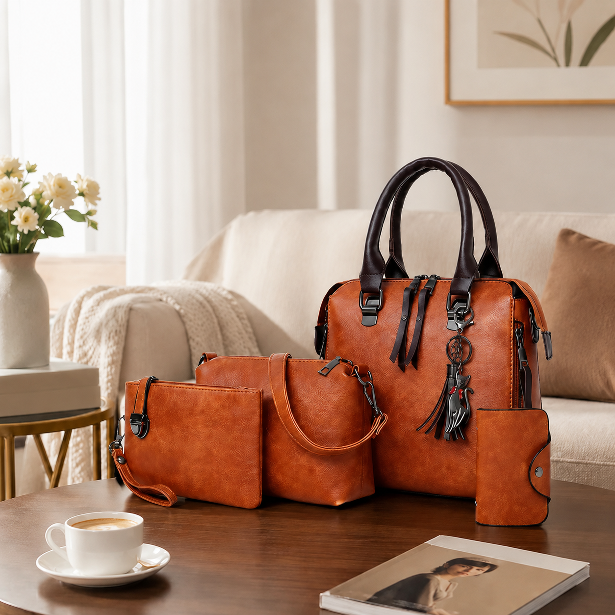 Colección Elegancia Satchel - Compra 1 y Llévate 4