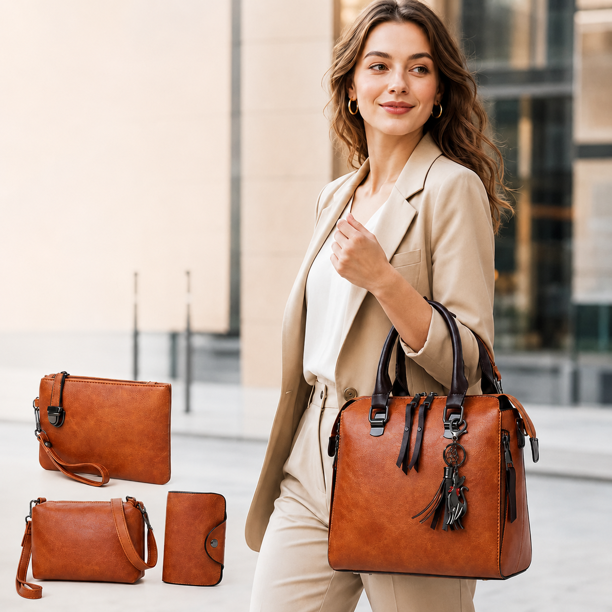 Colección Elegancia Satchel - Compra 1 y Llévate 4